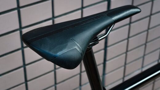 Close up bicycle seat