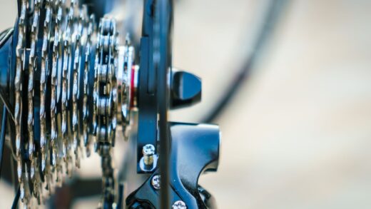 Close up of bike cassette