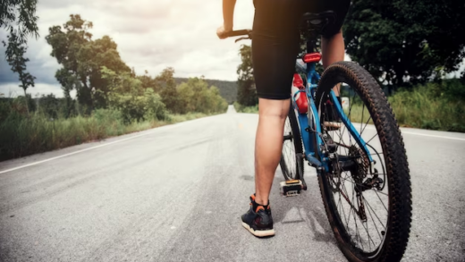 Man on a bicycle